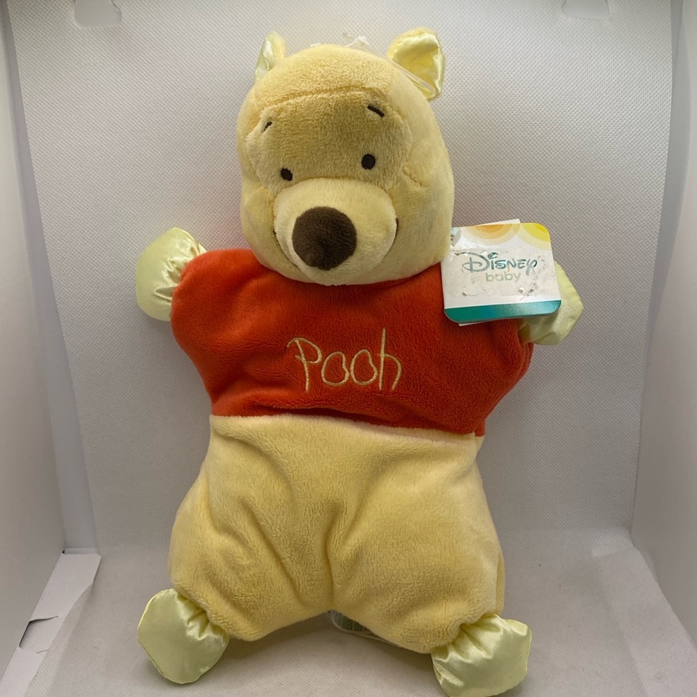 Winnie The Pooh Plush Disney Baby Doll Soft Toy Satin Crinkle Ears Lovey